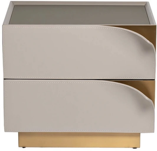 58DB-21235TUMB-LV Тумба прикроватная Garda Decor 58DB-21235TUMB-LV (Золото/Бежевый)