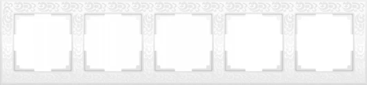 W0052301 Рамка на 5 постов (белый) W0052301 (a050806)
