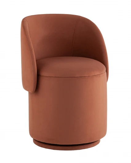 УТ000042267 Пуф-трансформер Таунсвилл вращающийся с ящиком велюр терра Stool Group УТ000042267