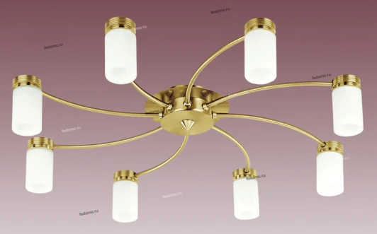 C1395BM.OM.8.SPL satin brass Потолочная люстра N-Light C1395 C1395BM.OM.8.SPL satin brass