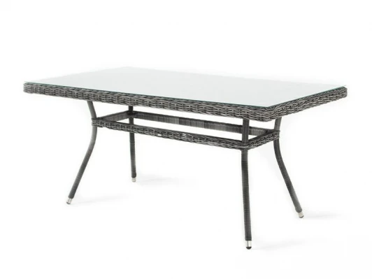 YH-T4766G-1 graphite Плетеный стол из искусственного ротанга 160х90см, цвет графит 4SIS Латте YH-T4766G-1 graphite