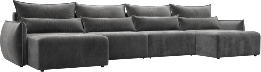 128693 Диван П-образный Лига-051 НПБ Лонг Лига Диванов (Велюр) арт.128693