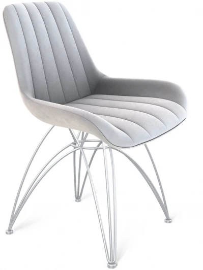 6892342201 Стул SHT-ST37/S112 серое облако/хром лак Sheffilton 6892342201