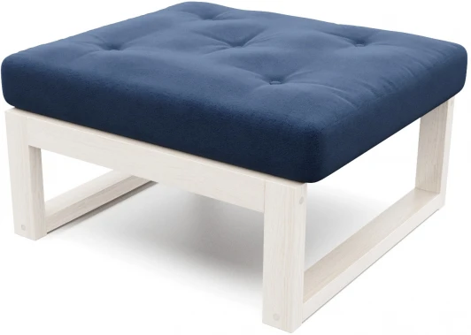 21860 Пуф Arsko Амбер беленый дуб синий велюр