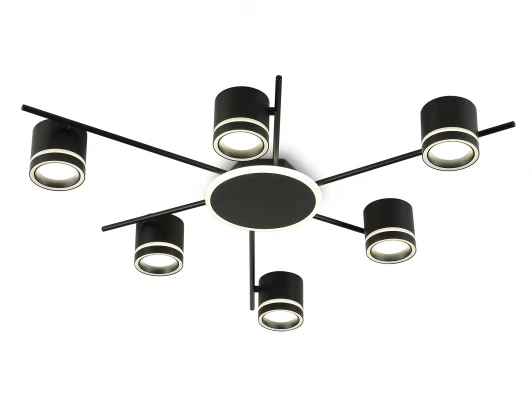 FL71521 Потолочная люстра черный GX53/6+LED Ambrella Style GX53 FL71521