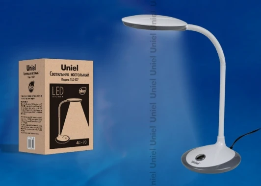 TLD-527 Grey/LED/400Lm/4500K Офисная настольная лампа Uniel TLD-527 Grey/LED/400Lm/4500K
