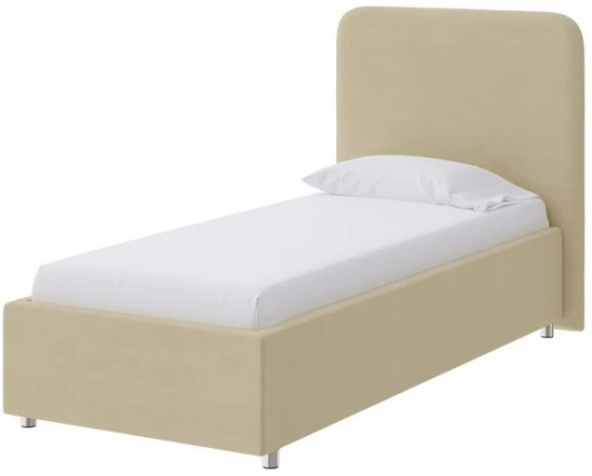 1915545 PROxSON Кровать Олаф (Ткань: Велюр Forest 4 Бежевый) 90x200