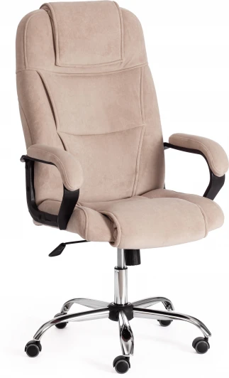 19371 Компьютерное кресло игровое Tetchair BERGAMO (Флок/Бежевый)