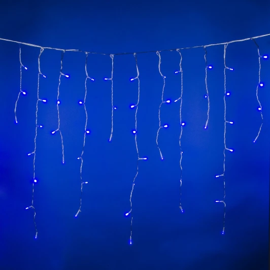 ULD-B6007-300/DTA BLUE IP44 Бахрома светодиодная. 6м. 300 светодиодов. Синий свет. ULD ULD-B6007-300/DTA BLUE IP44 Uniel