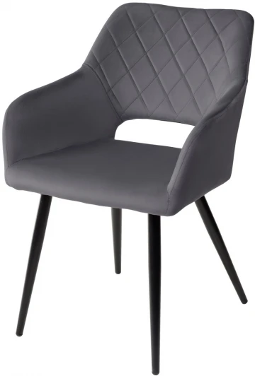 628M03732 Стул ALLY BLUVEL-14 серый / черный каркас