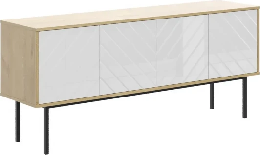 571708 Тумба Boho большая ОГОГО (арт.571708), (ЛДСП/Белый,Дуб Корбридж)