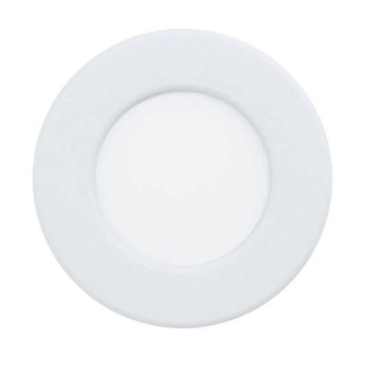 901416 Встраиваемый светодиодный светильник Eglo Fueva 6 901416 с рег-кой цветовой темп-ры 3,7W(LED) IP44 2700K, 4000K, 6500K, 450lm, пластик, белый