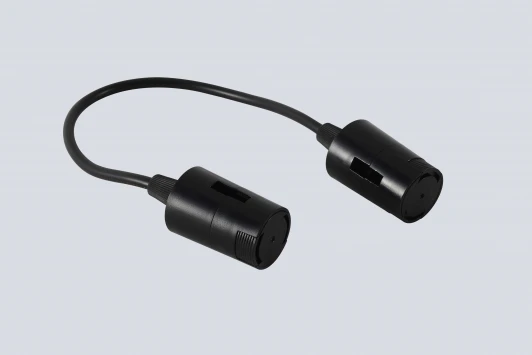 CLT 0.217 04 BL Крепление подвесное с двойным фиксатором для гибкой магнитной системы Crystal Lux Trace 48V CLT 0.217 04 BL