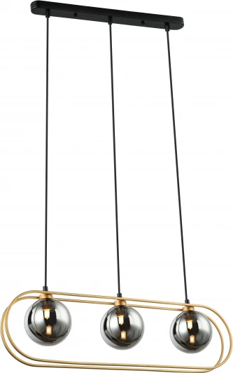 V000161 Подвесной светильник Spazio V000161 (11017/3P Gold) (220V, на проводе, шар)