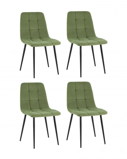 УТ000042236 Стул Одди Original велюр пыльно-оливковый 4 шт. Stool Group УТ000042236