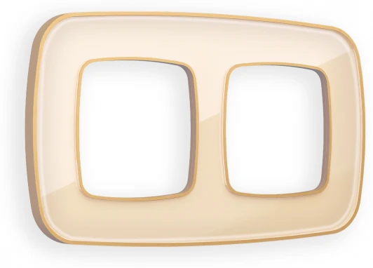 OF640342 Рамка Ambrella Volt OMEGA Coint (Бежевый Стекло органическое/Шампань) 2-ая OF640342