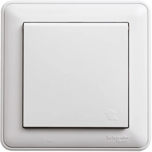 RS16-152B-18 Розетка встраиваемая с заземлением, шторками и крышкой (белый) IP44 Systeme Electric W59 RS16-152B-18