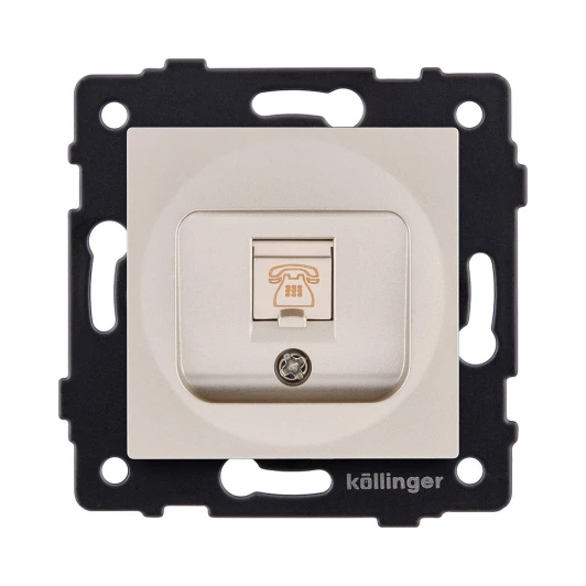 REA-009GD Розетка телефонная RJ11 золотой Kollinger REA-009GD для Aspekt, Eleganz, Reflex