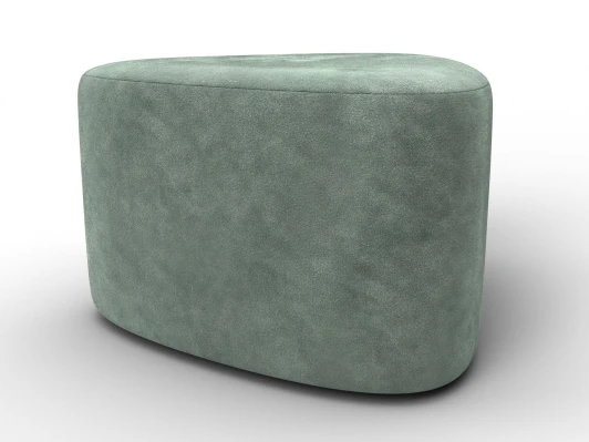 132502 Пуф 004 (ДСП,Фанера/Пластик/Велюр/Зеленый) Лига Диванов 132502