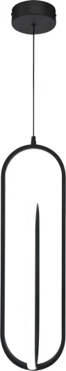 10255/2LED Подвесной светодиодный светильник с таймером Escada Orbital 10255/2LED 25Вт, с ПДУ, металл/силикон, черный (220V, на проводе)