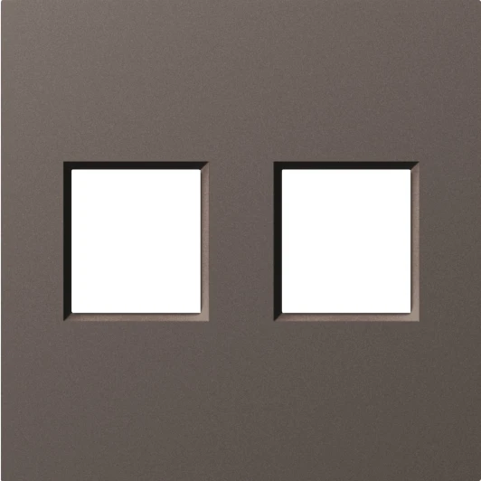 DE86953 Накладка 2-я для розеток RJ45,TV,SAT, мокко Donel A07 DE86953