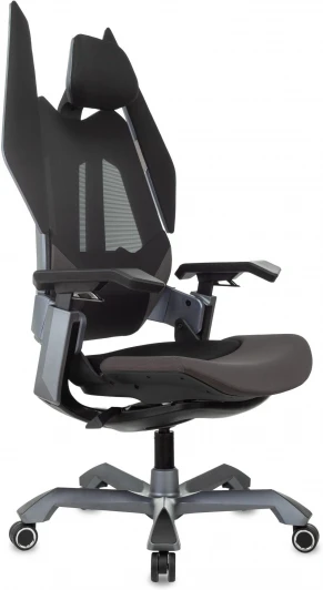 KNIGHT AERO Кресло игровое Knight Aero черный крестов. пластик пластик серебро