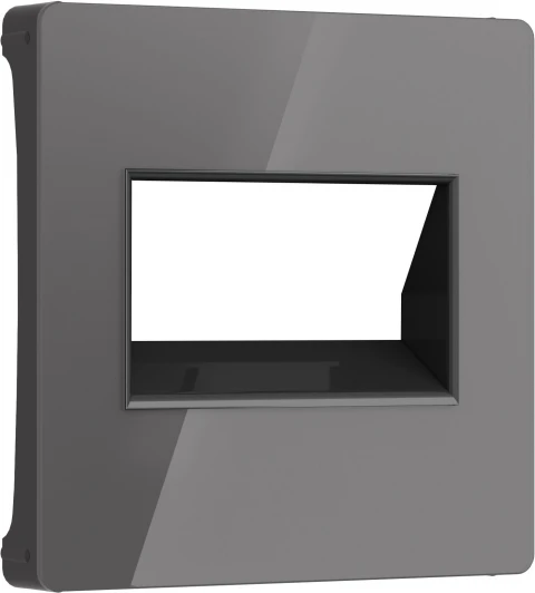 W1191144 Накладка для двойной розетки Еthernet RJ-45 (графит акрил) Werkel W1191144 (a064099)