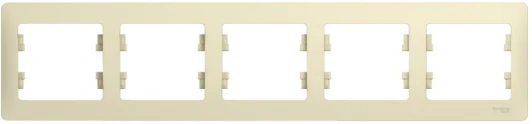 GSL000205 Рамка на 5 постов (бежевый) Systeme Electric GSL000205