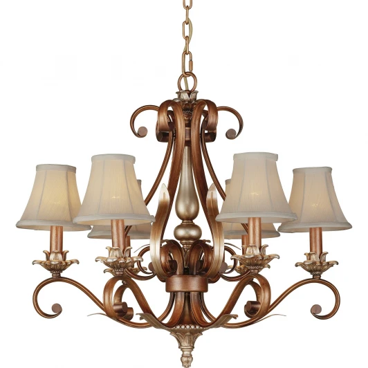 701-06-52 antique silver + dark brown Подвесная люстра N-Light 701 701-06-52 antique silver + dark brown