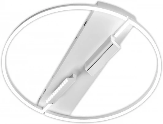 PLC-7072-800-MWH Потолочная люстра светодиодная 106W с поворотными спотами, пульт ДУ Imex PLC-7072-800-MWH