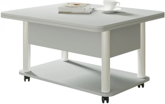 101869 Стол-трансформер ГЗМИ Дебют 3, Серый/Ножки белые