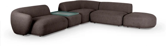 857062 Диван Fabro ОГОГО (арт.857062), (Ткань,Букле/Коричневый)