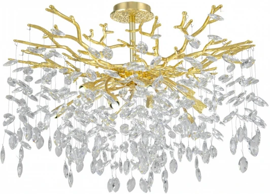 23111.760.10.E14.B GD Потолочная люстра хрустальная на штанге Arte Milano Milano-1 23111.760.10.E14.B GD (220V)