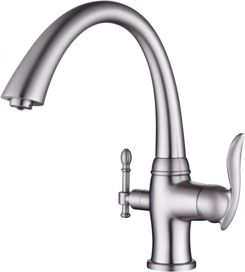 ZR 340 YF SATIN Смеситель Zorg Sanitary ZR 340 YF Satin для кухонной мойки