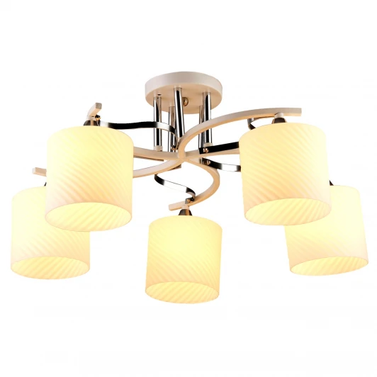 MD.3285-5-S CH+WH Потолочная люстра Imex MD.3285-5-S CH+WH