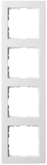 G1004W Рамка на 4 поста (белый глянцевый) Jasmart G-Classic G1004W