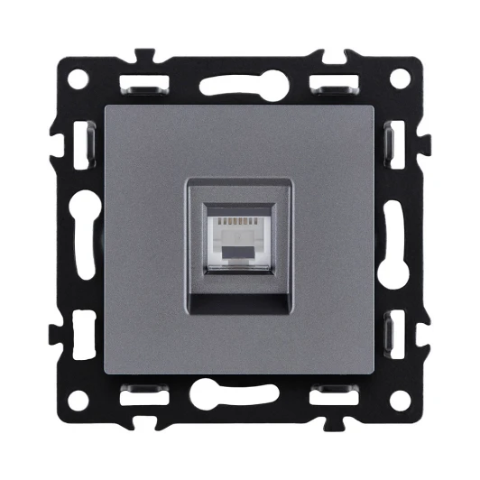 AS-017GY Розетка Ethernet RJ45 серый Kollinger Asthetik AS-017GY