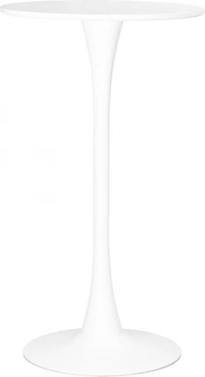 LMZL-TD09_W-M_MDF-white Стол барный MIA BAR Dobrin (белая столешница, белое основание)