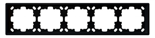 FD1005PBM Рамка на 5 постов (черный матовый) Jasmart FD FD1005PBM