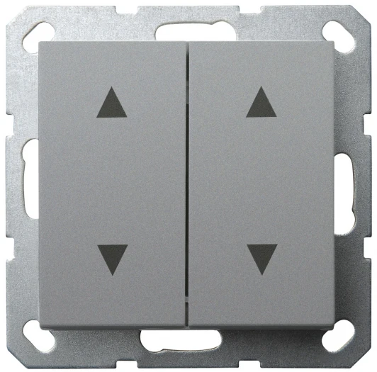 G3018S Выключатель жалюзи одноклавишный (алюминий) Jasmart G-Classic G3018S