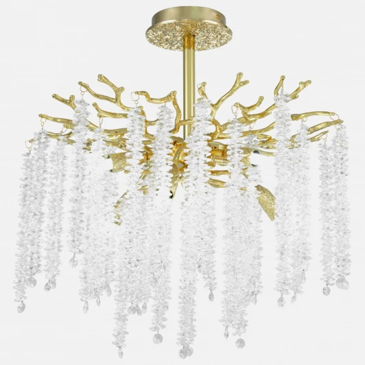 23111.460.6.G9.A GD Потолочная люстра хрустальная на штанге Arte Milano Milano-1 23111.460.6.G9.A GD (220V)