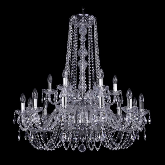 1402/12+6/300/h-91/2d Ni Подвесная люстра Bohemia 1402 1402/12+6/300/h-91/2d/Ni