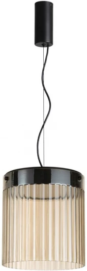 5047/20L Подвесной светильник каскадный Odeon Light Pillari 5047/20L черный/светл.янтарный/металл/стекло LED 20W 4000К 2238Лм (220V, на проводе, круглые)
