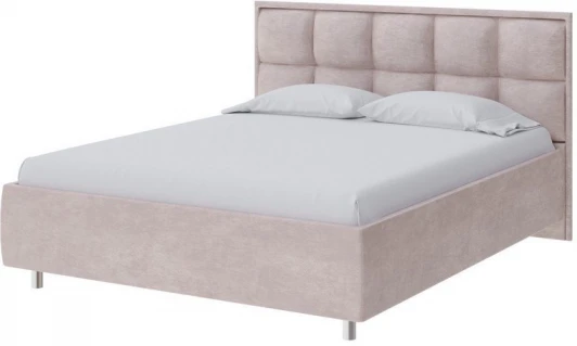 1908889 PROxSON Кровать Chessy без основания (Ткань: Велюр Лофти Бежевый) 80x190