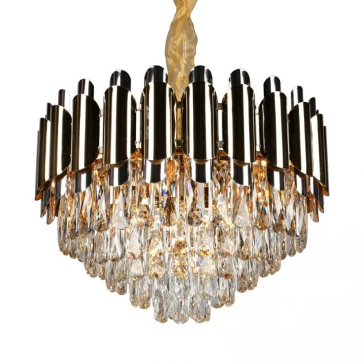 OML-81403-08 Подвесная люстра Omnilux 814 OML-81403-08 (220V, хрусталь, на цепи, круглые)