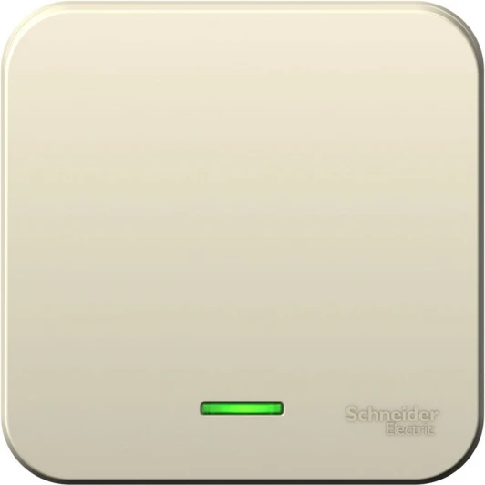 BLNVA061112 Выключатель накладной одноклавишный с подсветкой (молочный) Systeme Electric Blanca BLNVA061112