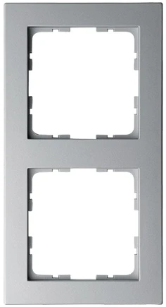 G1002S Рамка на 2 поста (алюминий) Jasmart G-Classic G1002S