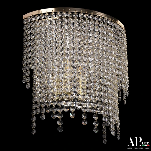 S500.B4.35-32.B.E14.Gold Бра хрустальное APL LED Rimini S500.B4.35-32.B.E14.Gold