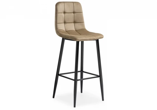 11982 Барный стул Woodville Chio dark beige / black 11982
