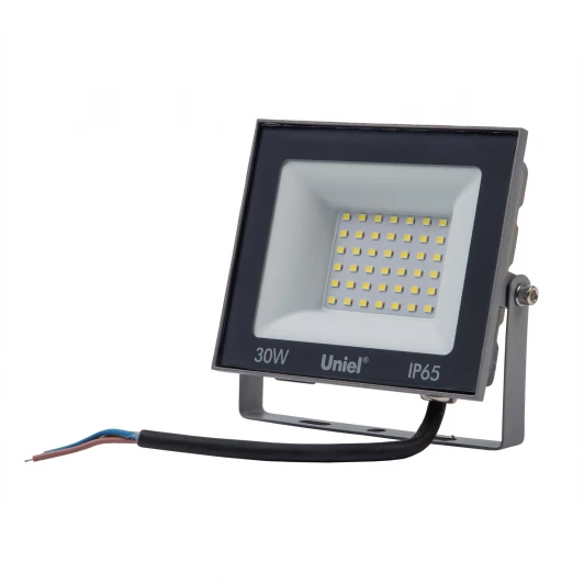 ULF-F23-30W/6500K IP65 160-240V GREY Прожектор уличный светодиодный 6500K серый Uniel ULF-F23-30W/6500K IP65 160-240V GREY